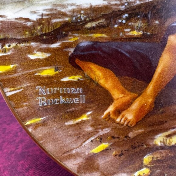 VTG THE CLASSIC PLATE COLLECTION "SPRING FEVER" by NORMAN ROCKWELL, PLATE # 2815 - Picture 4 of 5